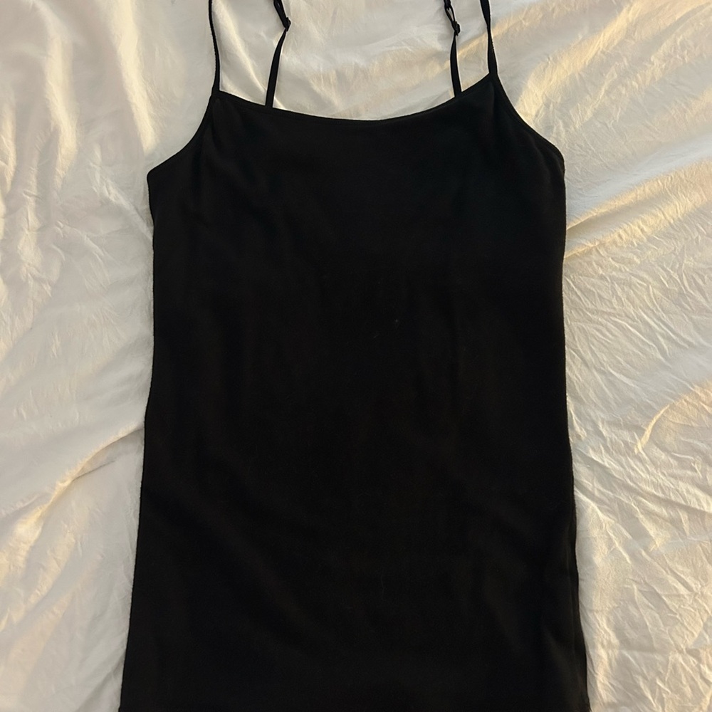 Aeropostale Black and White Fitted Sleeveless Camisole